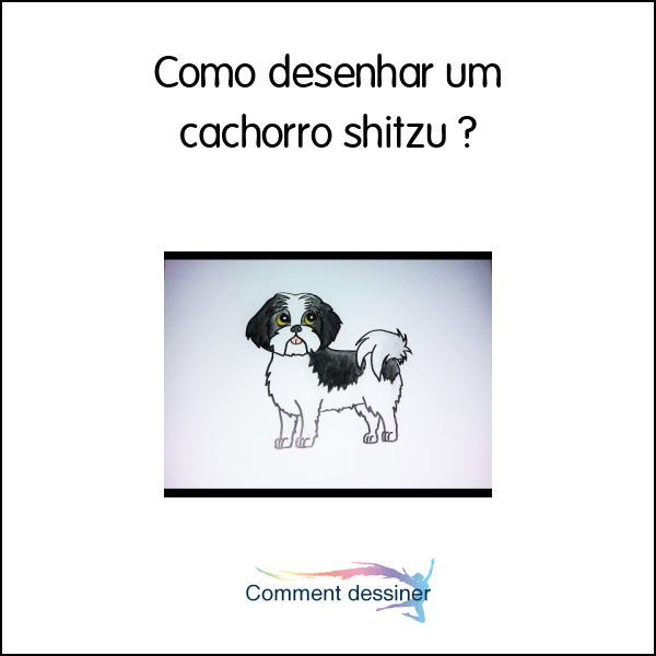 Como desenhar um cachorro shitzu